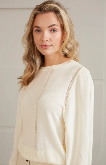 Mesh Detail Knit Top